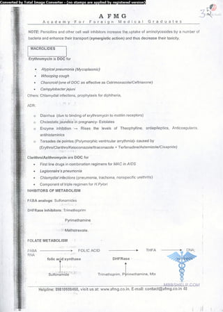 FMGE Notes - Pharmacology