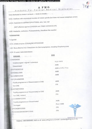 FMGE Notes - Pharmacology