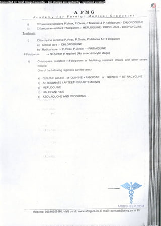 FMGE Notes - Pharmacology