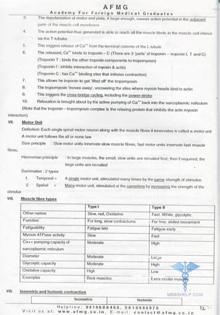FMGE Notes - Physiology