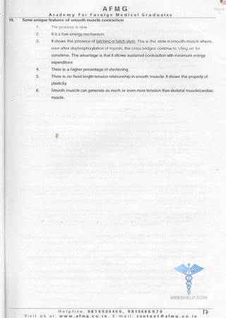 FMGE Notes - Physiology