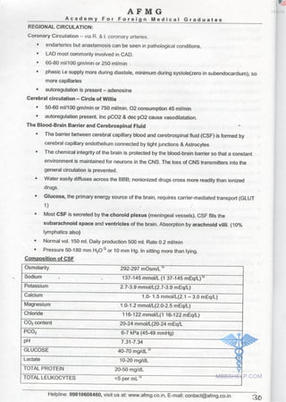 FMGE Notes - Physiology