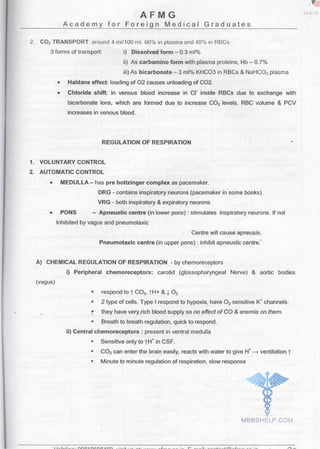 FMGE Notes - Physiology
