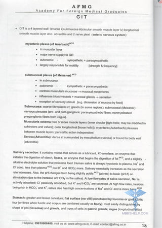 FMGE Notes - Physiology