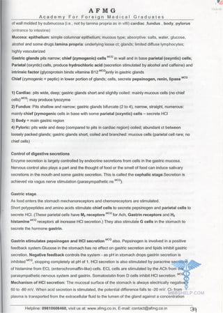 FMGE Notes - Physiology