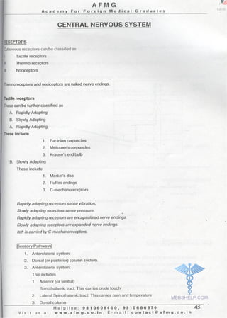 FMGE Notes - Physiology