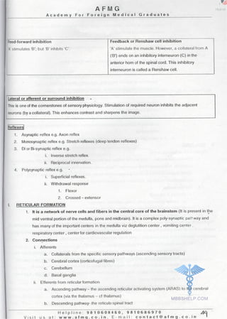 FMGE Notes - Physiology