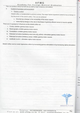 FMGE Notes - Physiology
