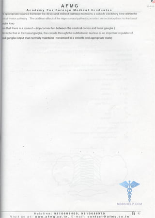 FMGE Notes - Physiology
