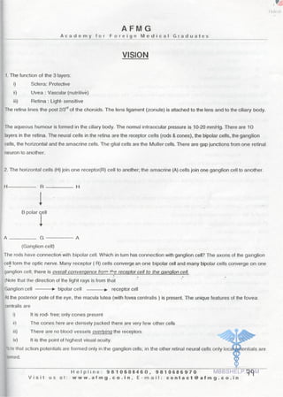 FMGE Notes - Physiology