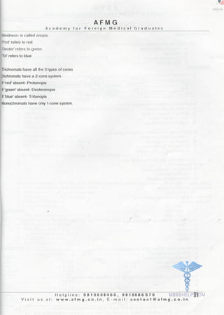 FMGE Notes - Physiology