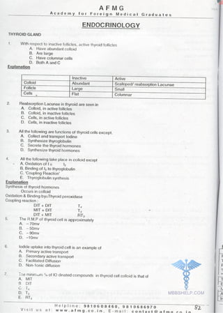 FMGE Notes - Physiology