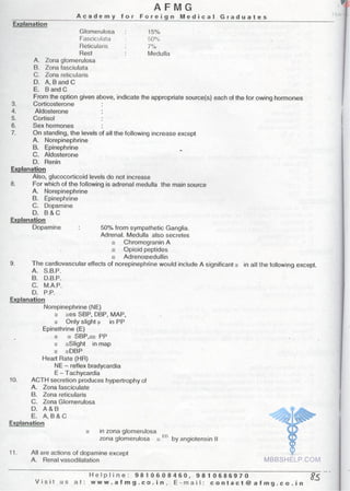 FMGE Notes - Physiology