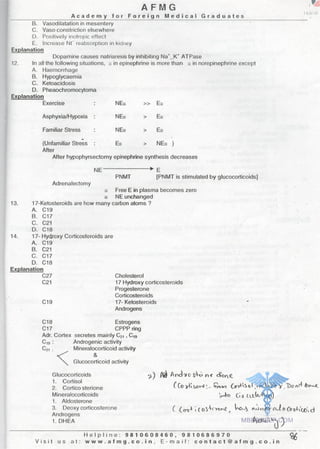 FMGE Notes - Physiology
