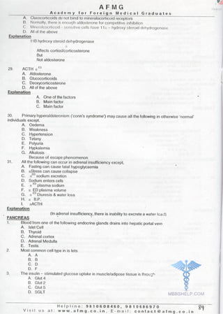 FMGE Notes - Physiology