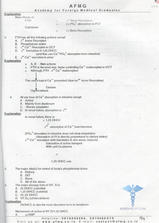 FMGE Notes - Physiology