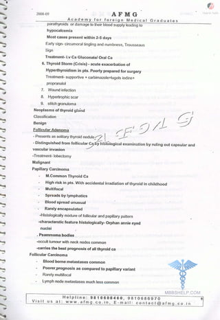 FMGE Notes - Surgery