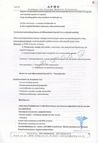 FMGE Notes - Surgery