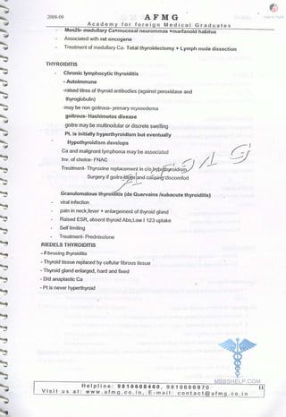 FMGE Notes - Surgery