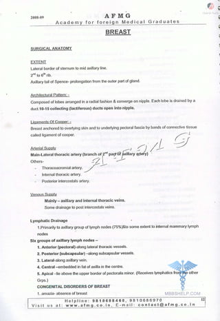 FMGE Notes - Surgery