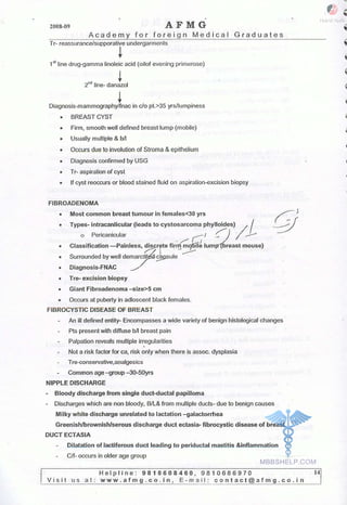FMGE Notes - Surgery