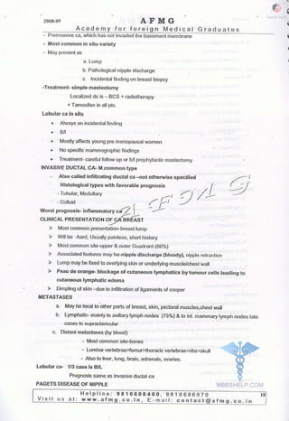 FMGE Notes - Surgery