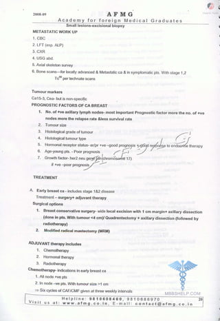 FMGE Notes - Surgery