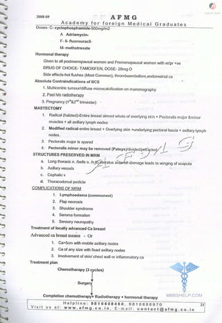 FMGE Notes - Surgery