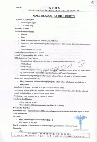 FMGE Notes - Surgery