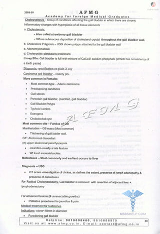 FMGE Notes - Surgery