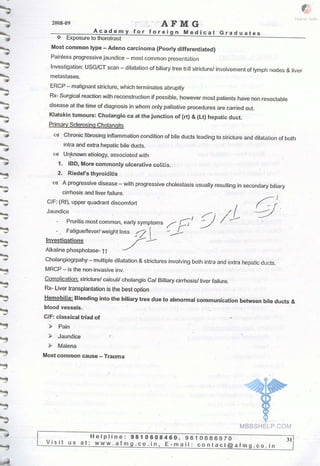 FMGE Notes - Surgery
