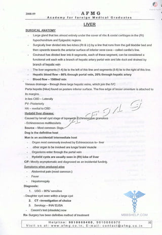 FMGE Notes - Surgery