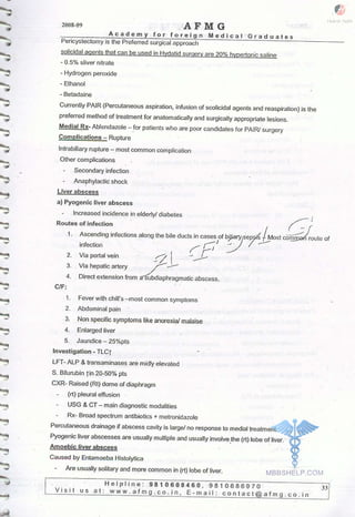 FMGE Notes - Surgery