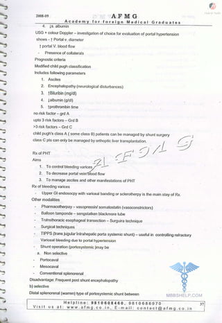 FMGE Notes - Surgery
