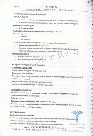 FMGE Notes - Surgery