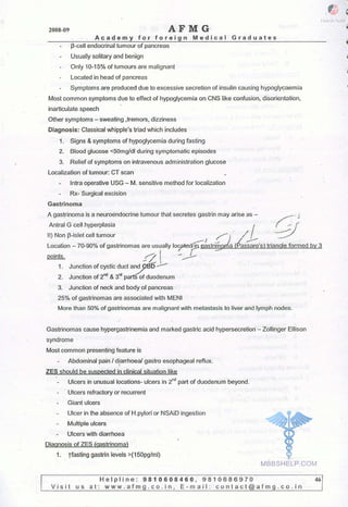 FMGE Notes - Surgery