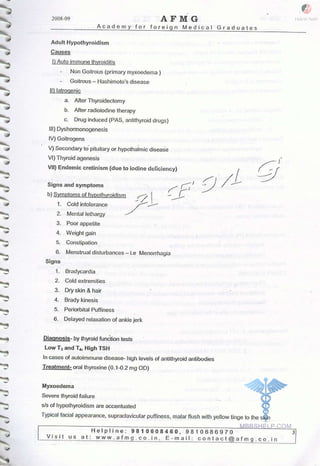 FMGE Notes - Surgery