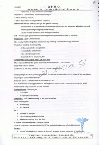 FMGE Notes - Surgery