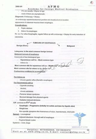 FMGE Notes - Surgery