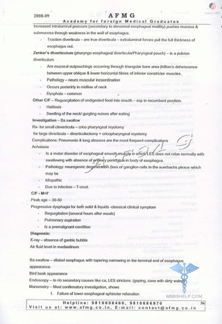 FMGE Notes - Surgery