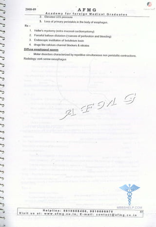 FMGE Notes - Surgery