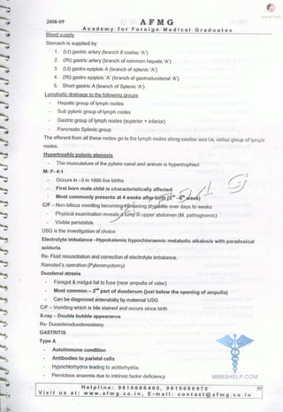 FMGE Notes - Surgery