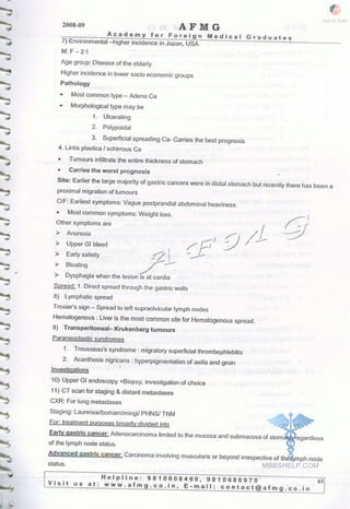 FMGE Notes - Surgery