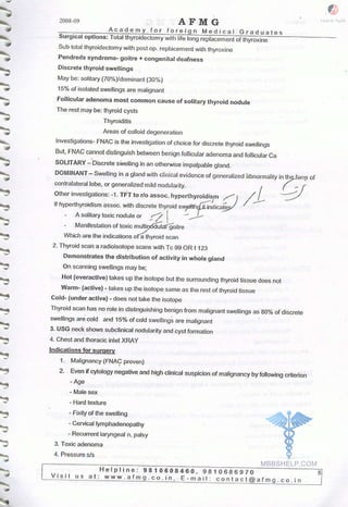 FMGE Notes - Surgery