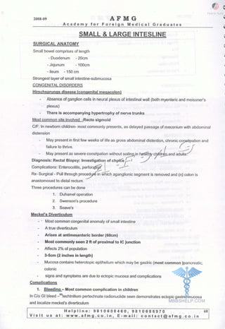 FMGE Notes - Surgery