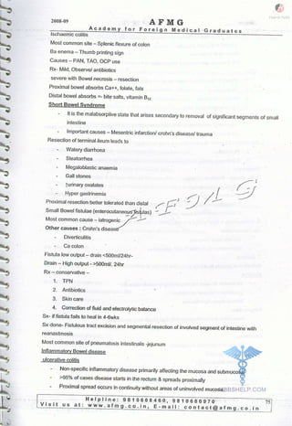 FMGE Notes - Surgery