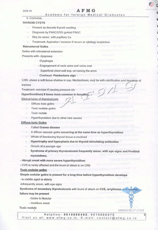 FMGE Notes - Surgery