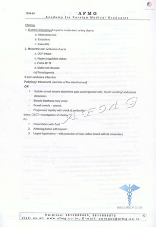 FMGE Notes - Surgery