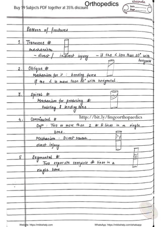 Website: https://mbbshelp.com WhatsApp: https://mbbshelp.com/whatsapp
Orthopedics
http://bit.ly/fmgeorthopaedics
Buy 19 Subjects PDF together at 35% discount
 