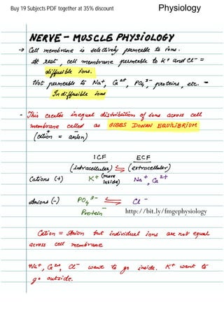 Physiology
http://bit.ly/fmgephysiology
Buy 19 Subjects PDF together at 35% discount
 